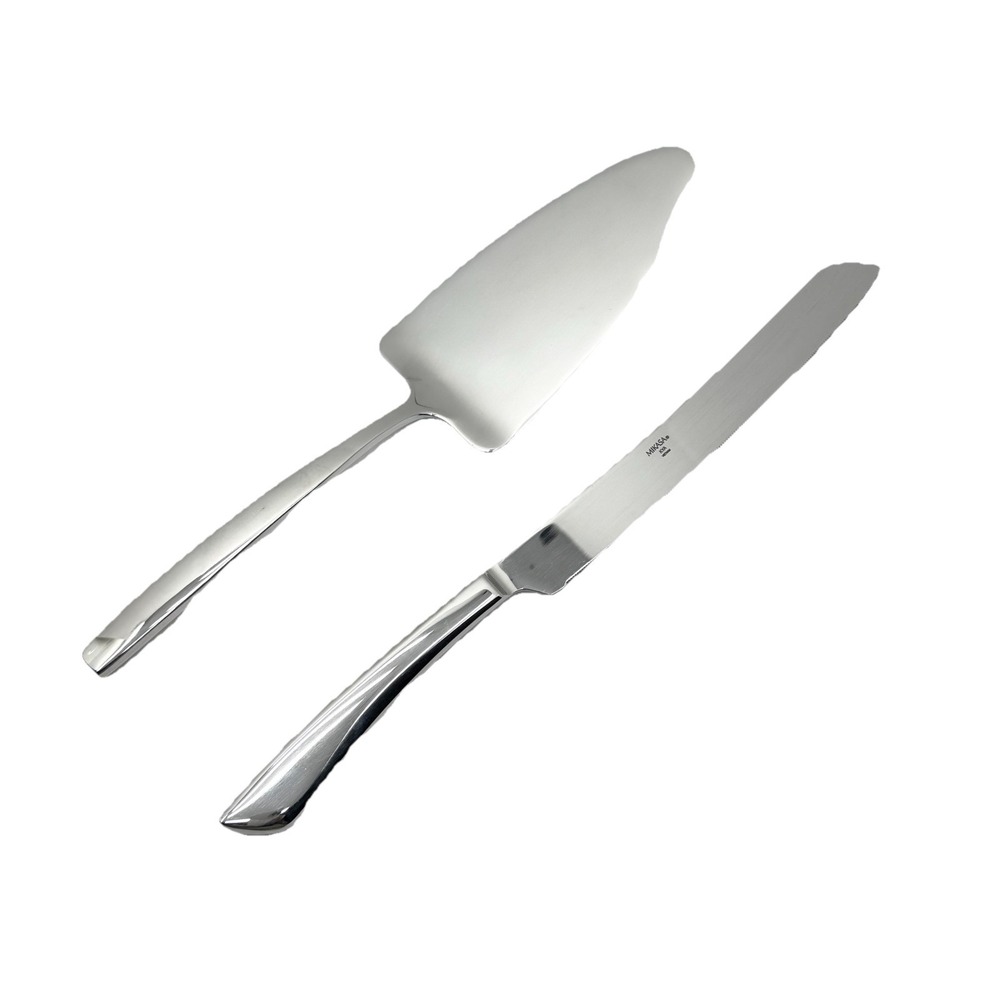 New Mikasa Kya Cake Knife Server Set Box Celebrate Wedding Stainless Steel
